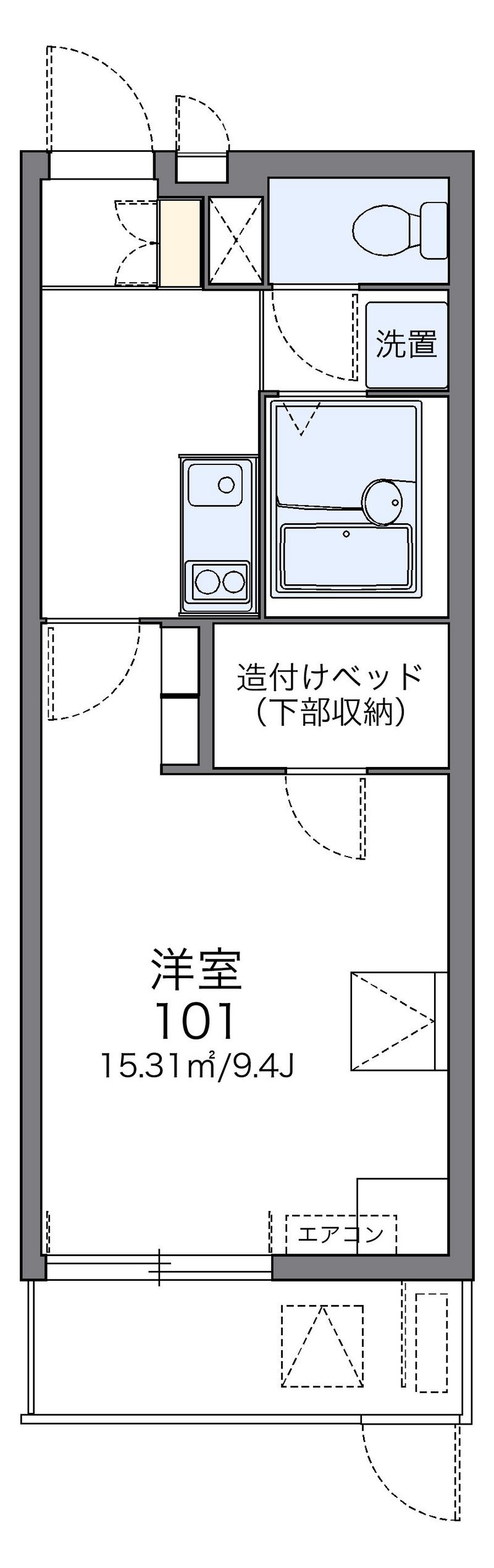 レオパレスＭＡＲＵＴＯ京田辺 間取図