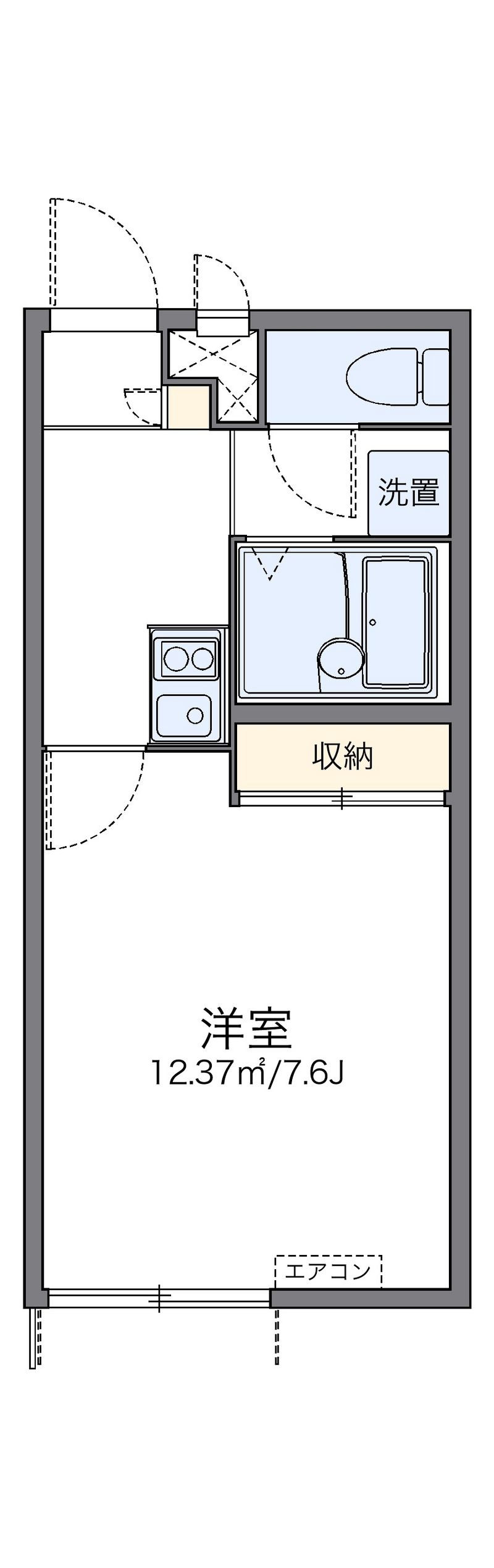 レオパレス上滝野レジェンド 間取図