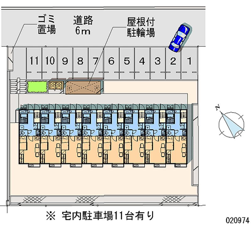 レオパレス城ヶ丘 月極駐車場