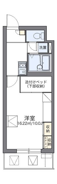 レオパレスパルコートＣ 間取り図