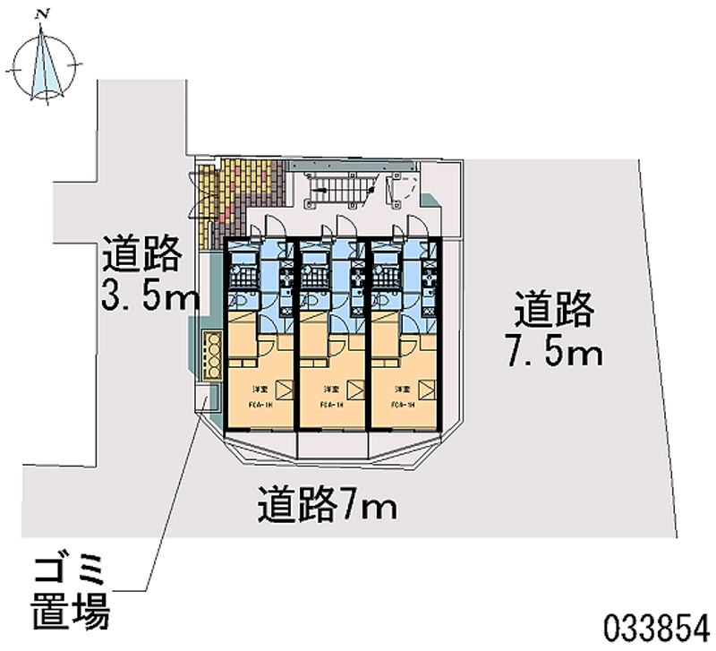 レオパレスアバンギャルド蒲生 区画図
