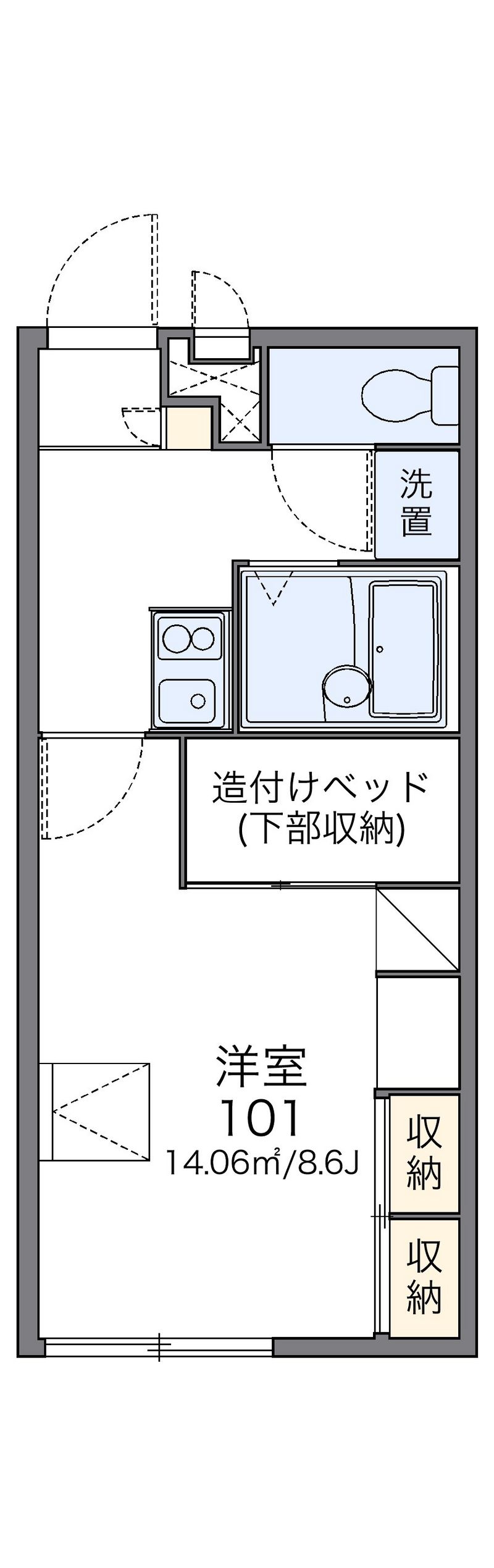 レオパレスＦｕｊｉ 間取図