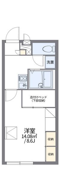 レオパレスパサニア 間取り図