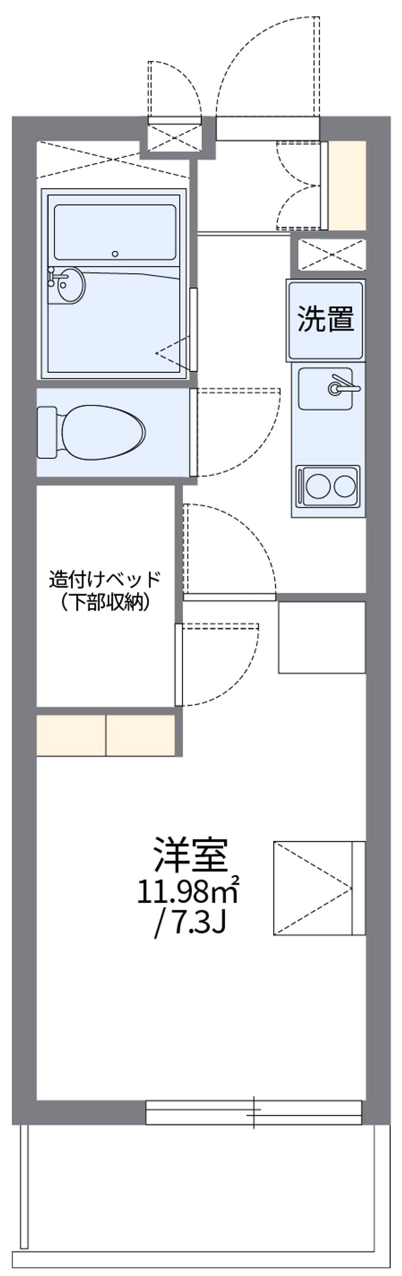 レオパレスプレミール中浦和Ⅰ 間取図