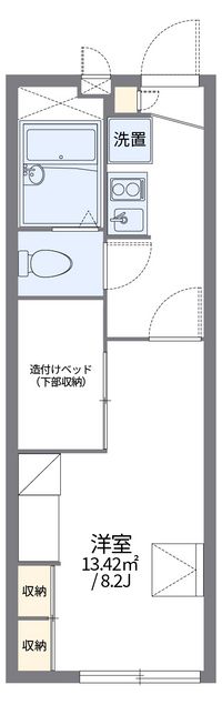 レオパレススカイヴィレッジ新外 間取り図