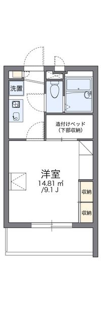 レオパレス川向 間取り図