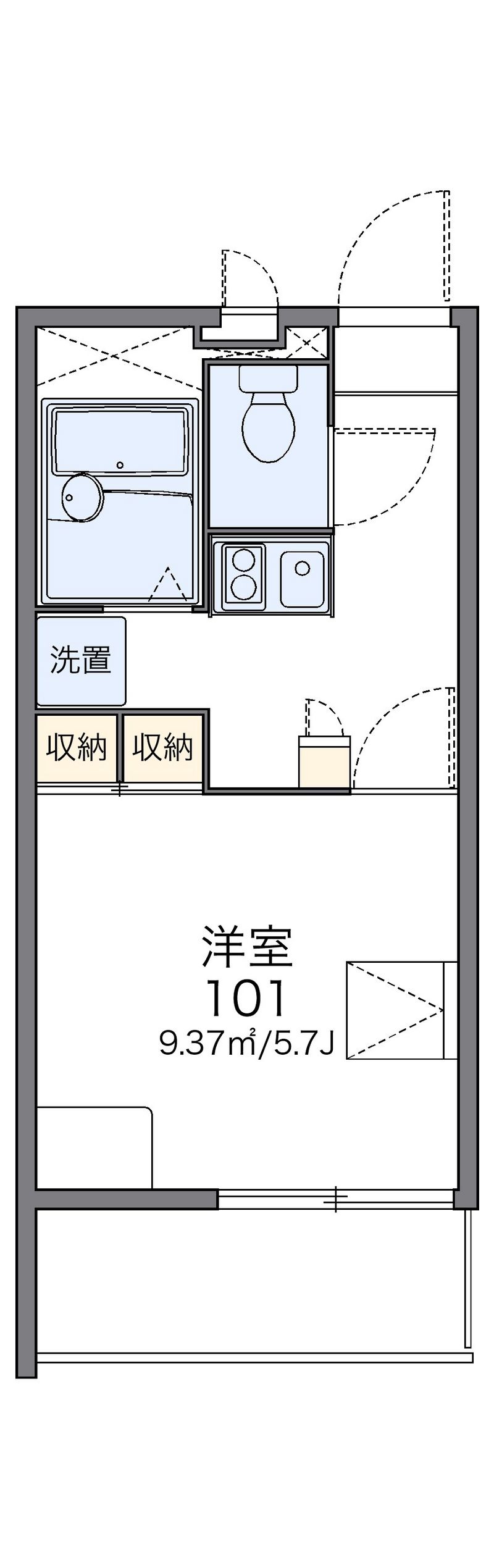 レオパレスプラムフィールド 間取図