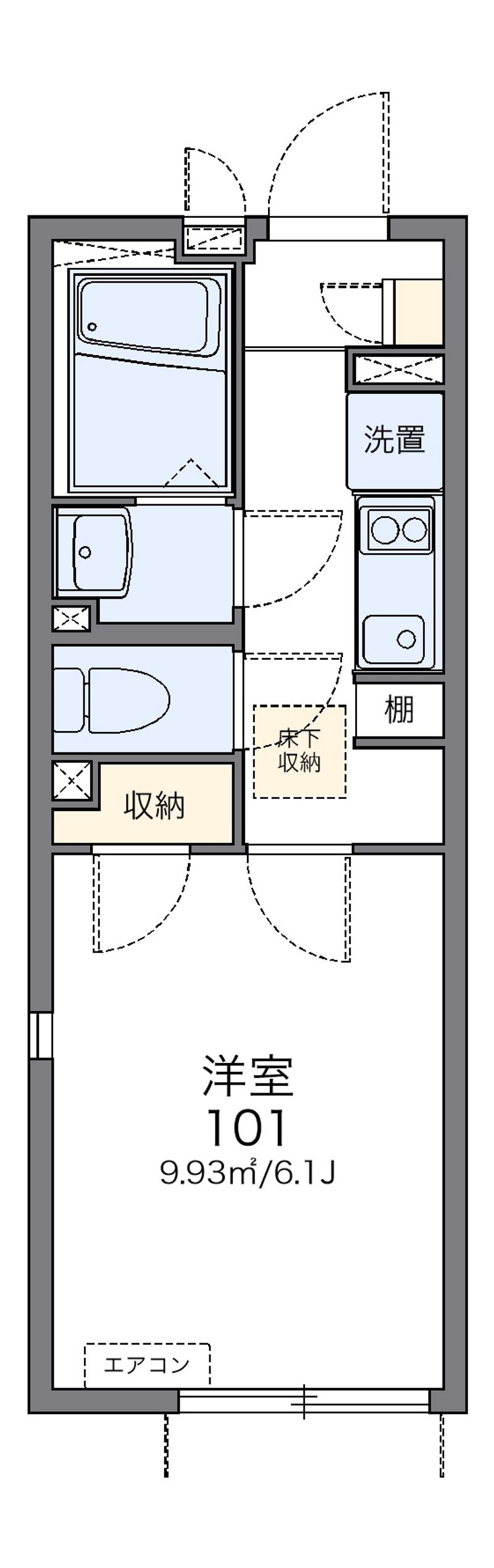 レオネクストオーロラハイツ中野 間取り
