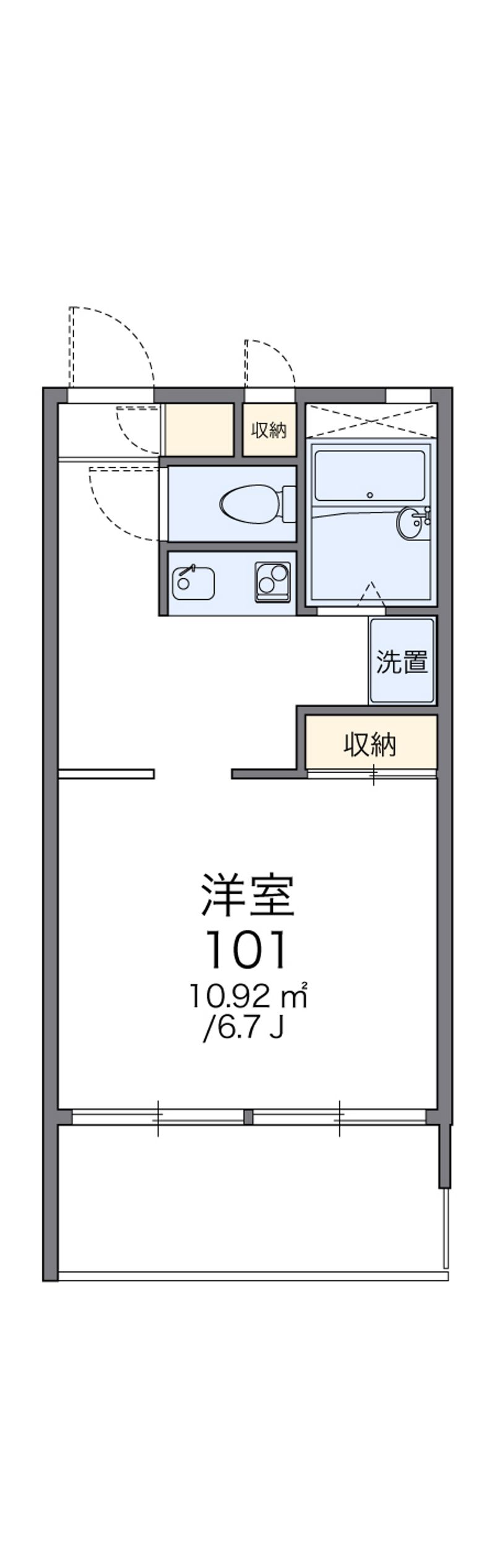 レオパレスシリウス戸田 間取図