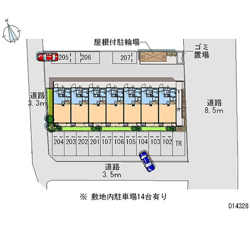 レオパレス花見ヶ浜 月極駐車場