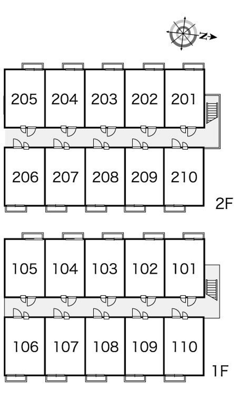 レオパレスショールマーシュ 間取配置図