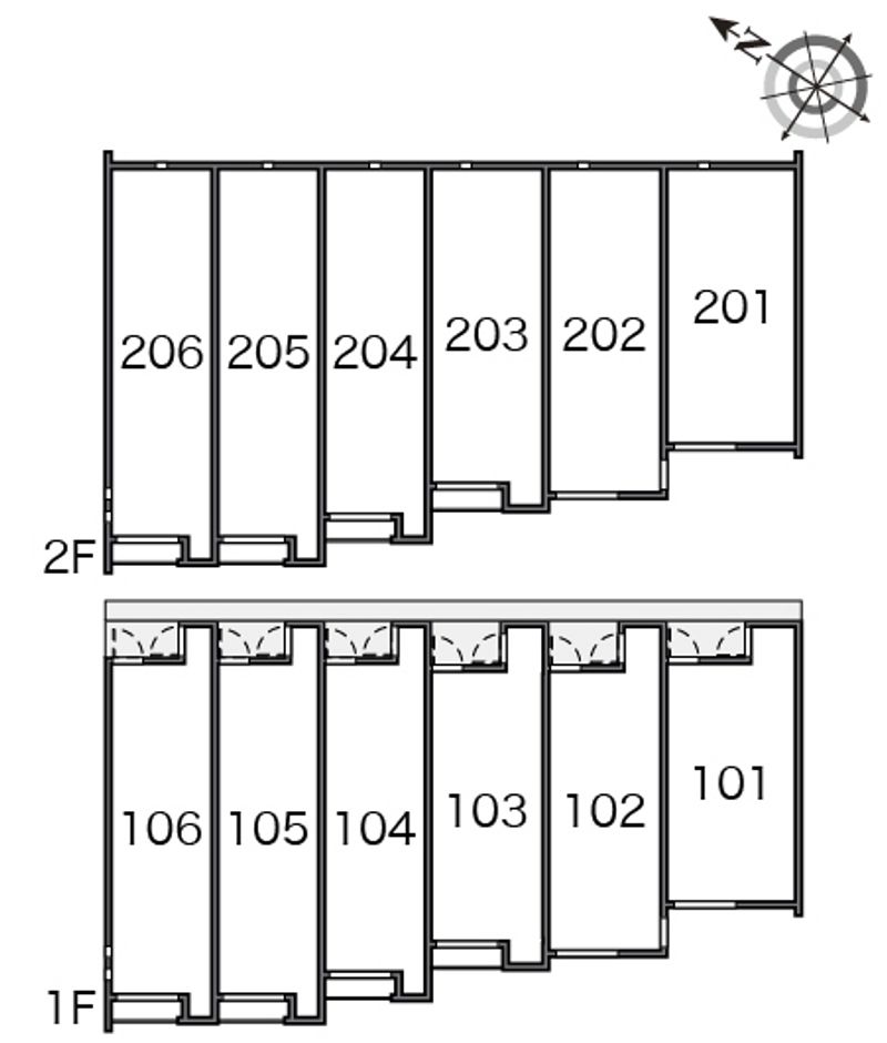 クレイノグラン曳舟 間取配置図