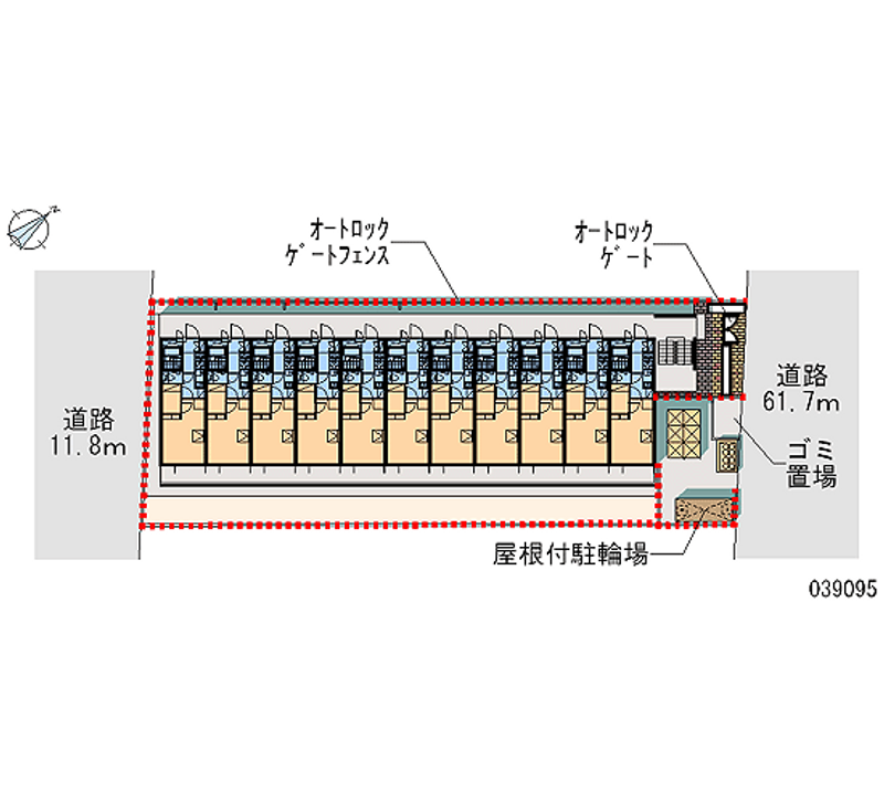 レオパレス稲毛海岸 区画図