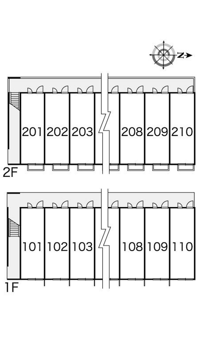 レオパレスアテンザ 間取配置図