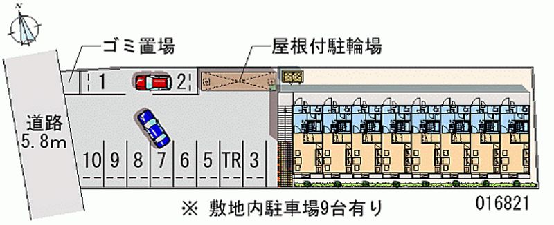 16821 Monthly parking lot