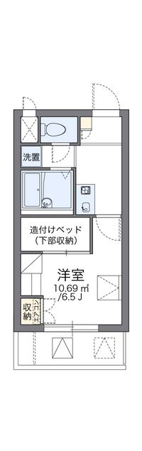 レオパレスルフナ 間取り図