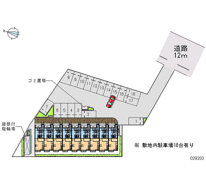 レオパレスステラクレスト 月極駐車場