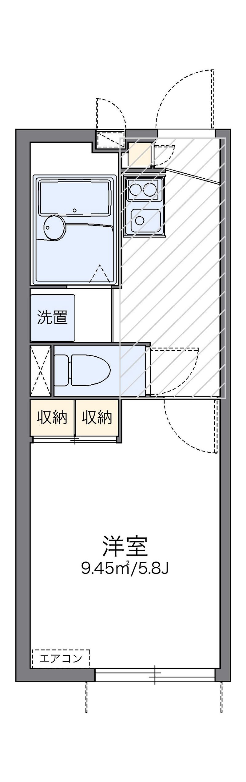 レオパレス宮本相久 間取図
