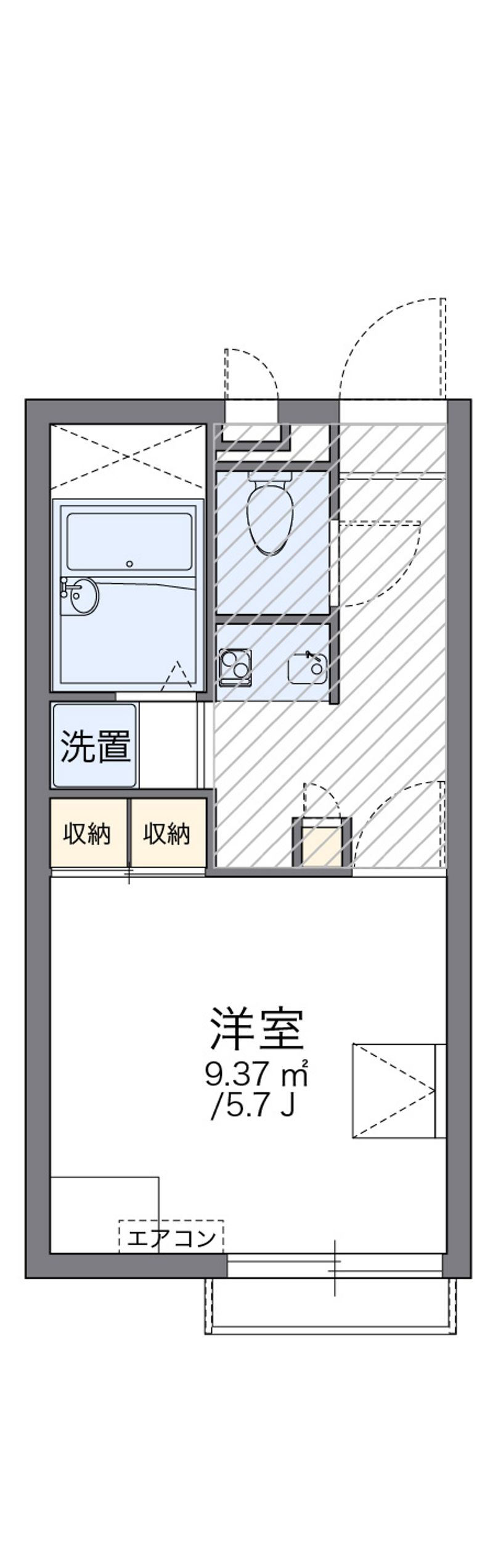 レオパレスフクシマⅡ 間取図