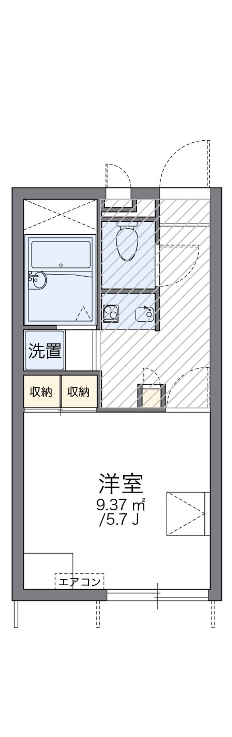レオパレスカノイヅカ 間取り