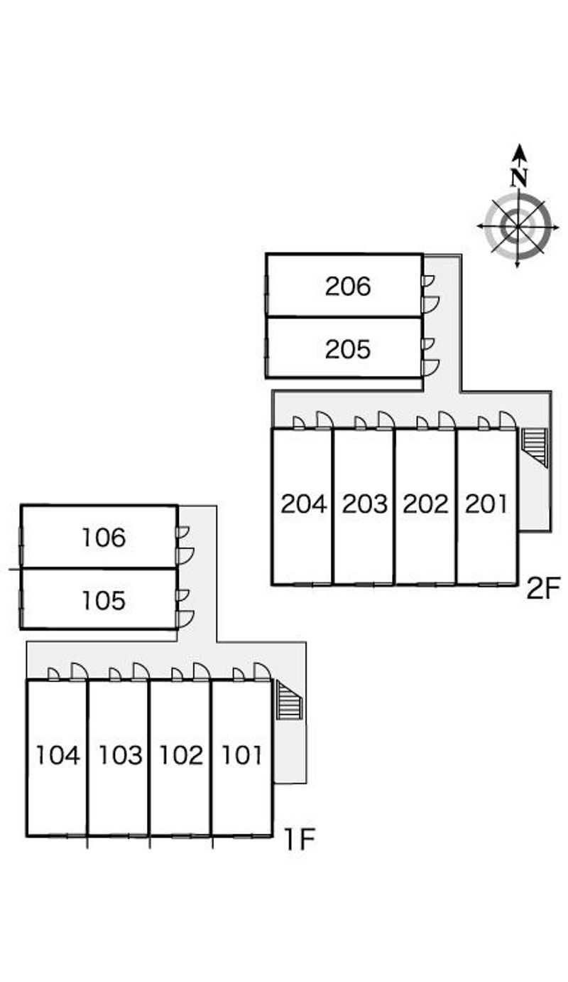 レオパレスアイリス 間取配置図