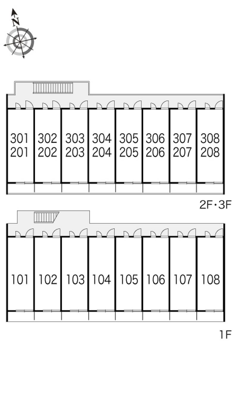 レオパレス柴Ⅱ 間取配置図