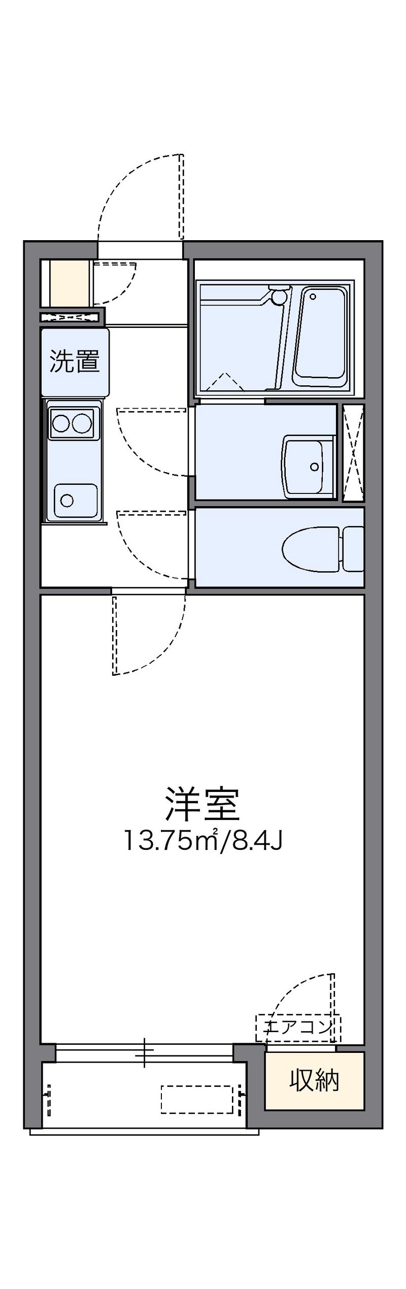 レオネクストシモイフク 間取図