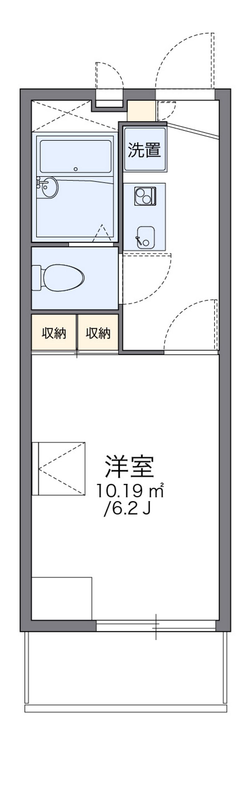 レオパレス富士 間取図