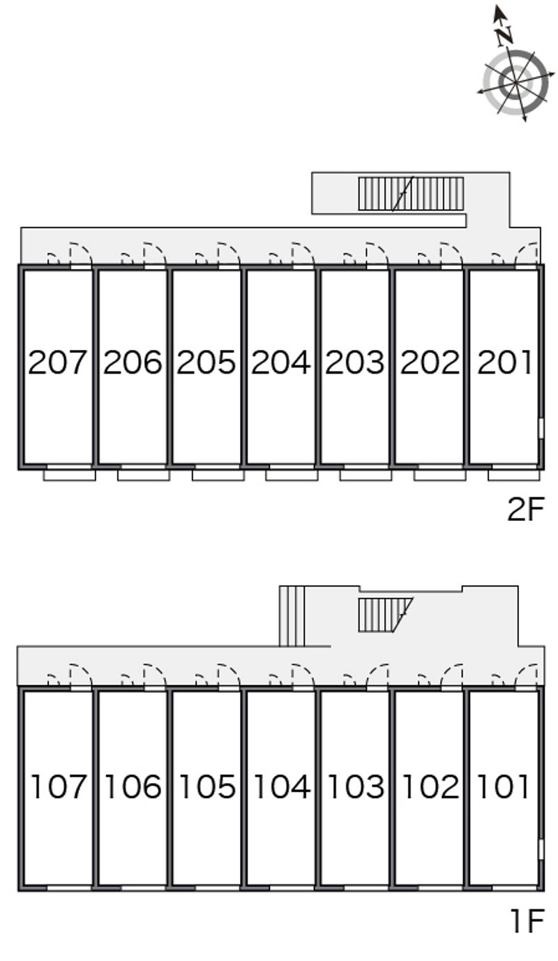 レオパレス経堂 間取配置図