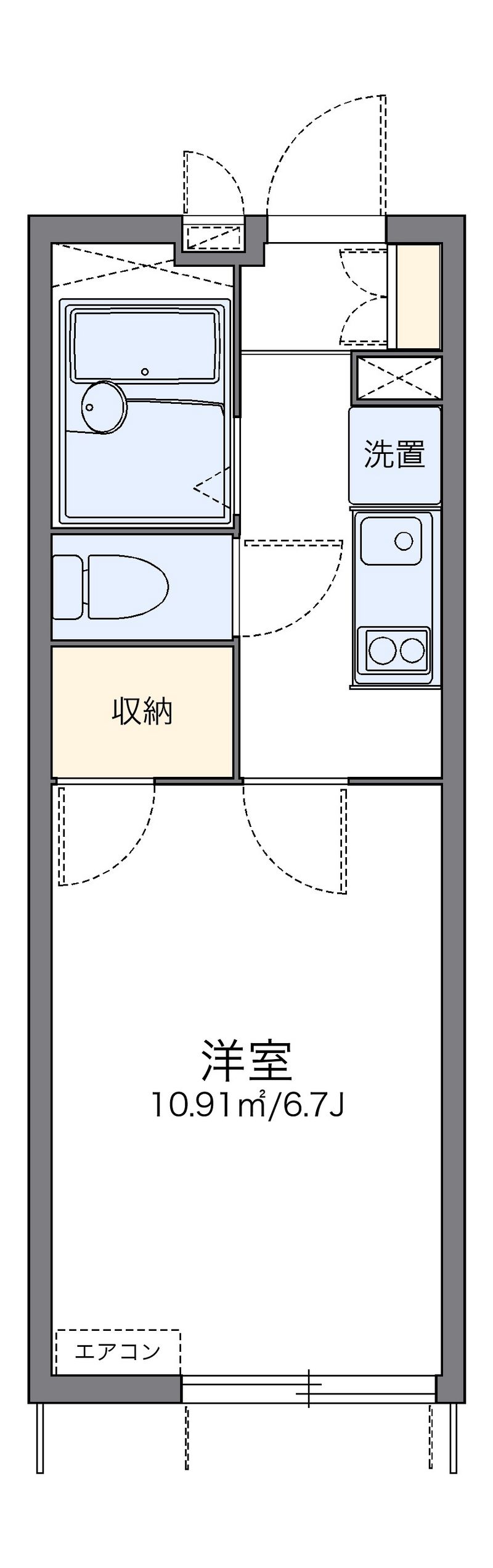 レオパレスホーリー 間取図