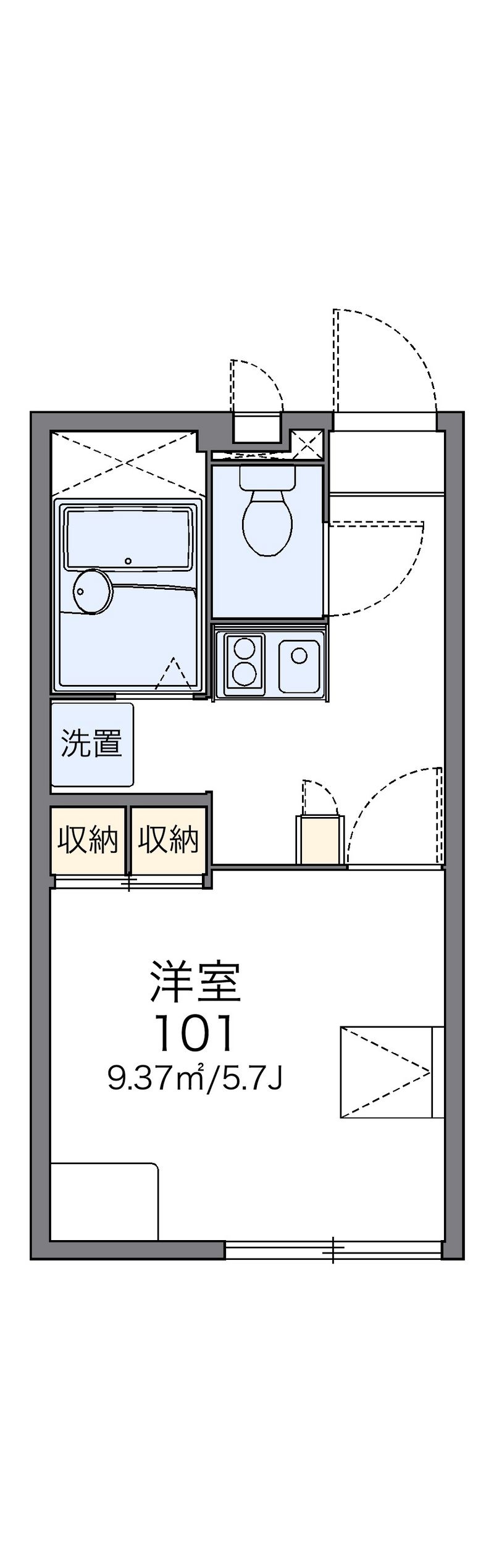 レオパレスパストラル 間取図