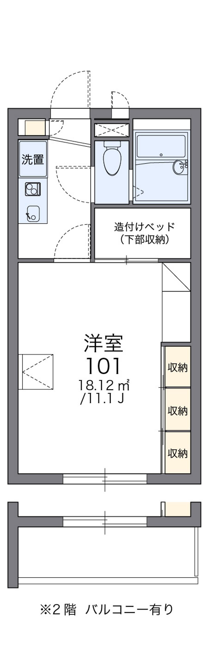 レオパレスＫ＆Ｍ 間取図