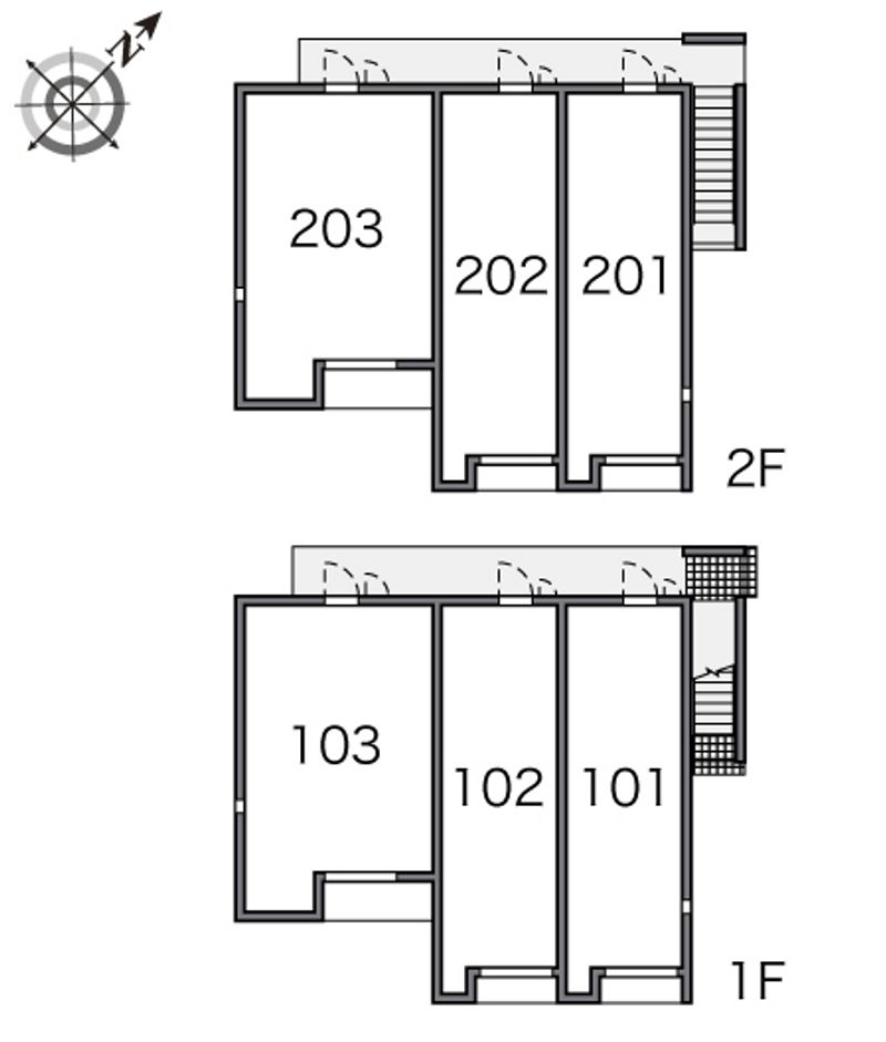 レオネクストクレスト天神 間取り配置図