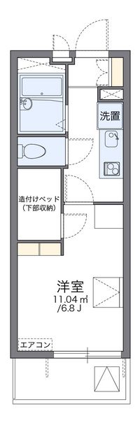 レオパレスアベイユ 間取り図