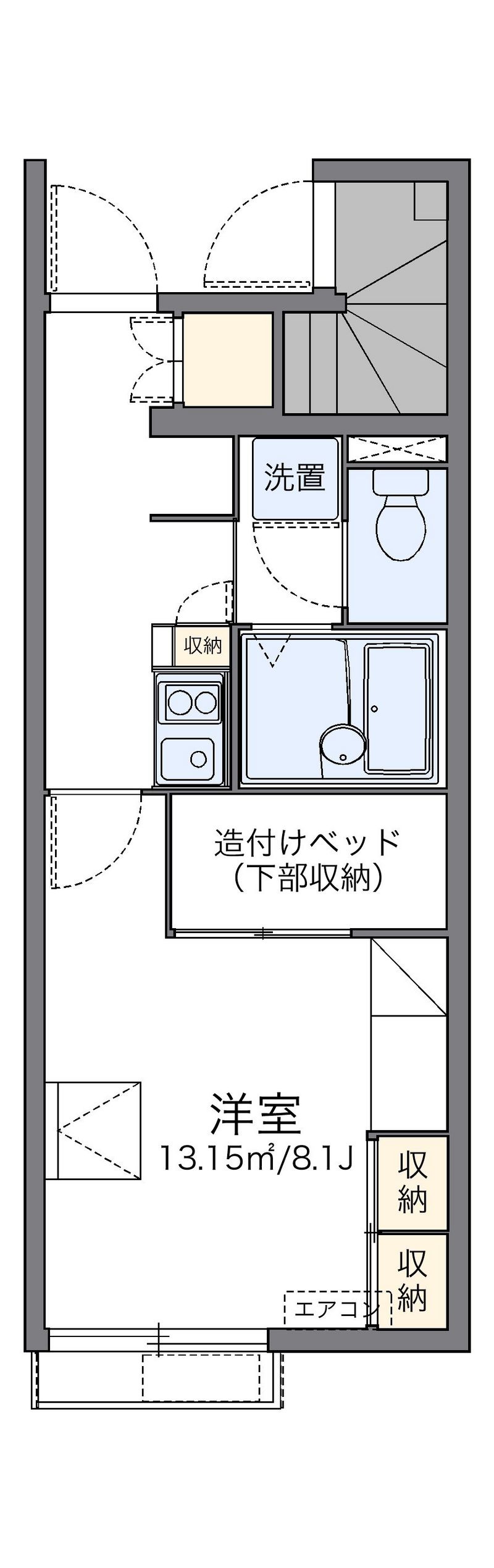 レオパレス天白 間取図
