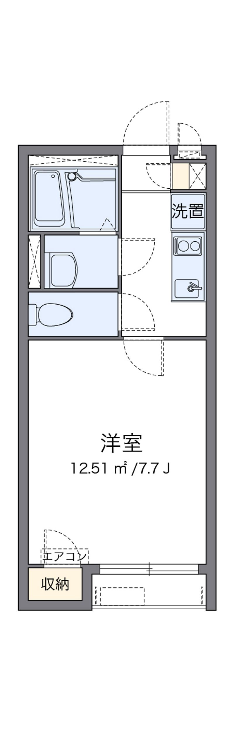 クレイノＫｓハイム七里 間取図
