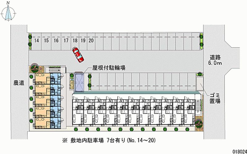 レオパレスキザキⅡ 月極駐車場