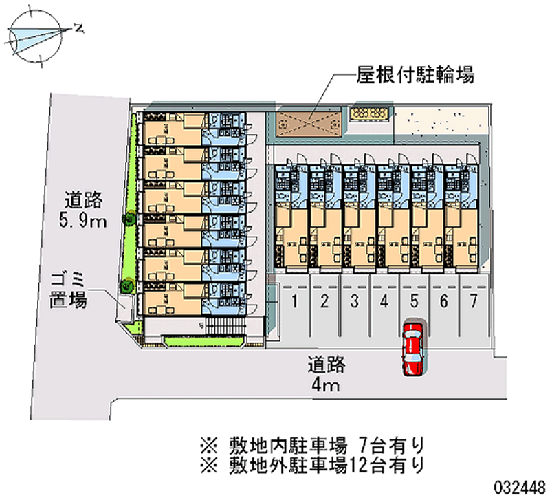 レオパレス華 月極駐車場