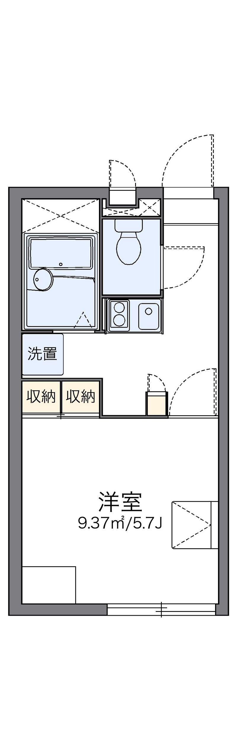レオパレスコスモ 間取図