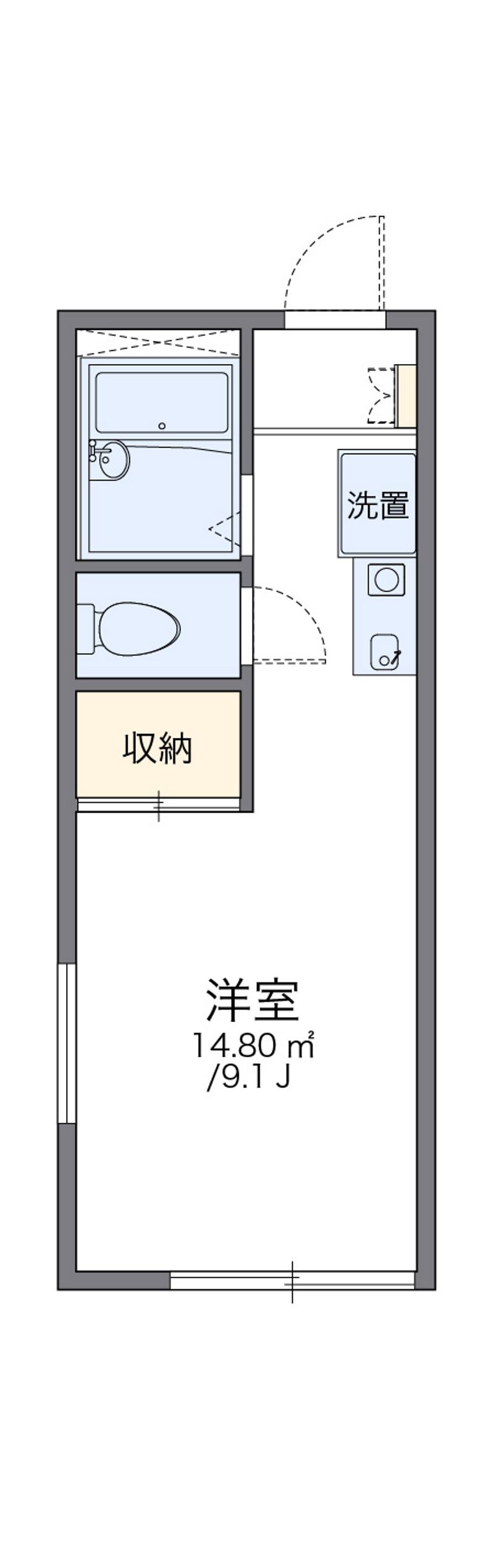 レオパレス宇佐崎Ⅰ 間取図