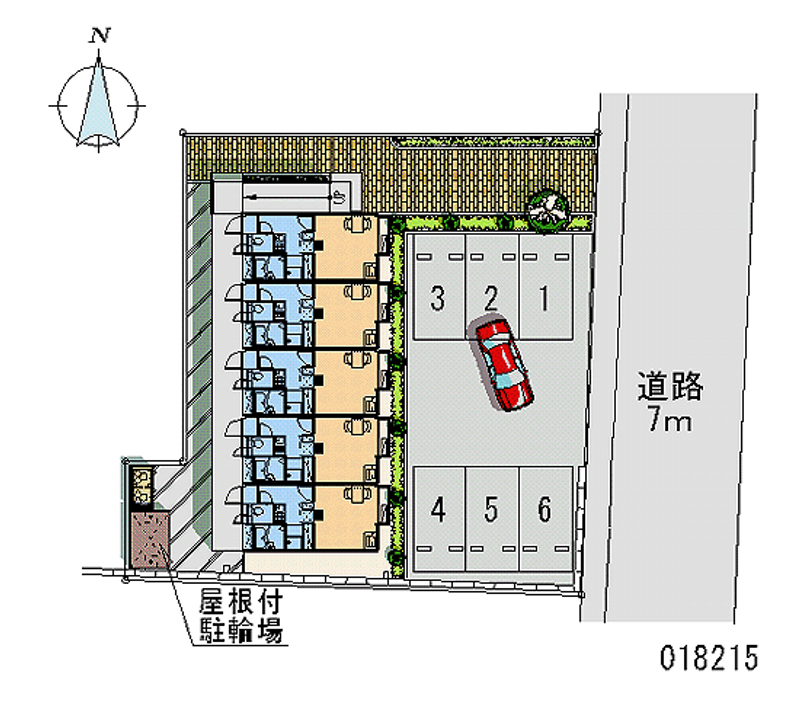 レオパレス新町 区画図