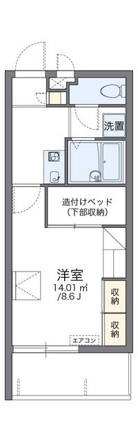 レオパレス経塚 間取り図