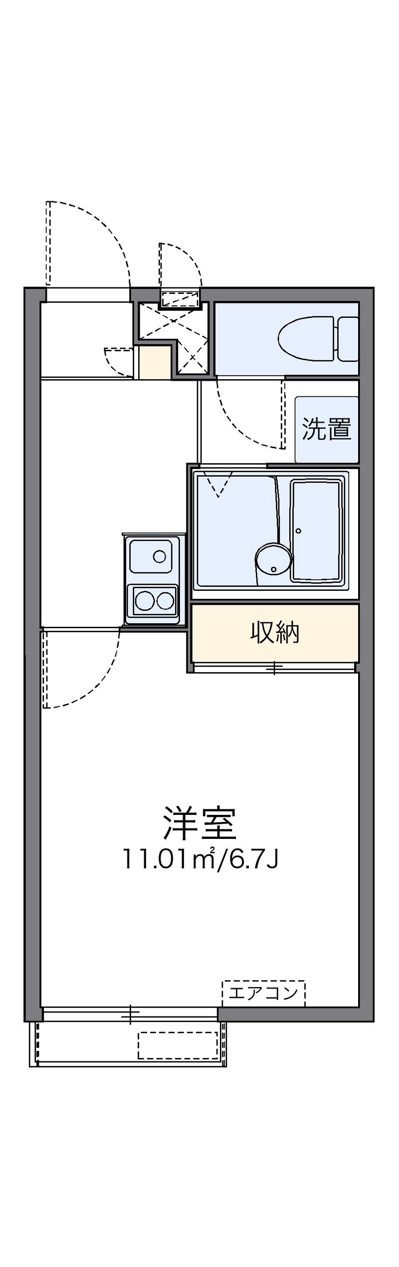 レオパレスエヌエヌ 間取図