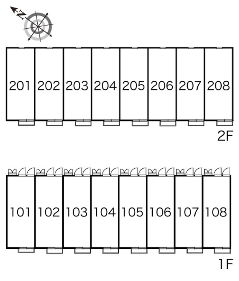 レオパレスプロシード 間取配置図