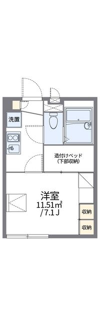 レオパレス美Ⅰ 間取り図