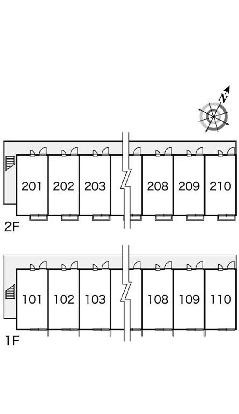 レオパレスプラムＫ 間取り配置図