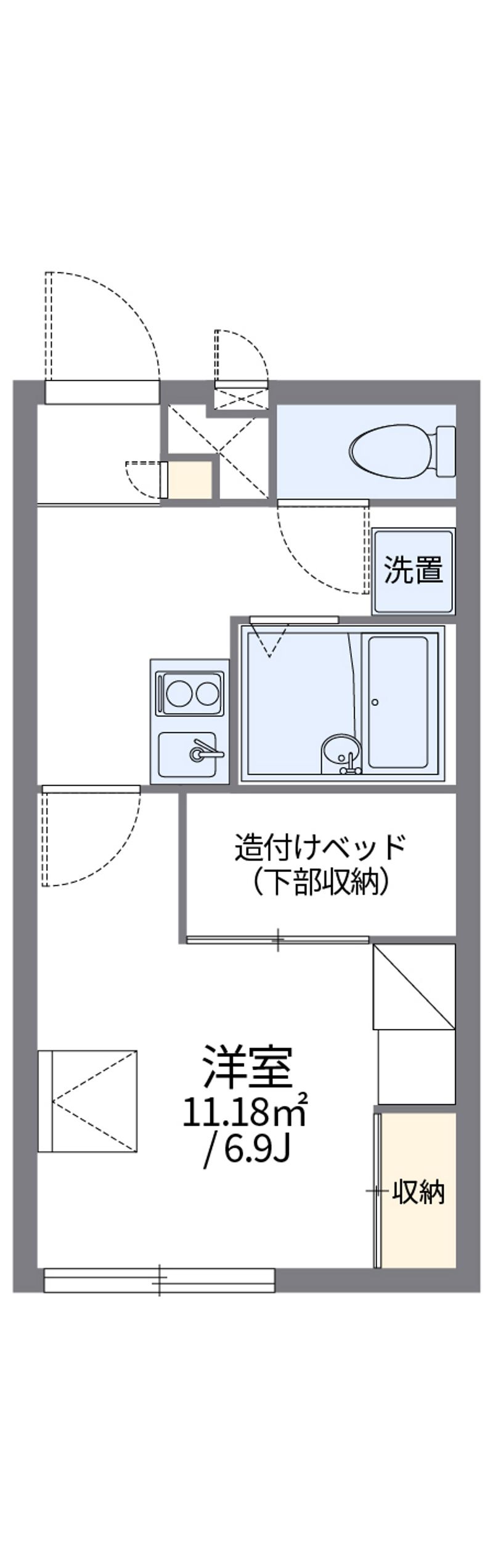 レオパレス西賀茂 間取図