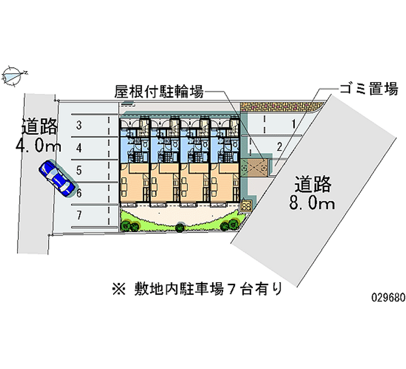 レオパレス宮前 月極駐車場