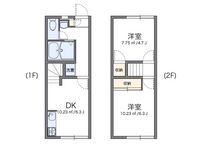 レオパレス西久保 間取り図