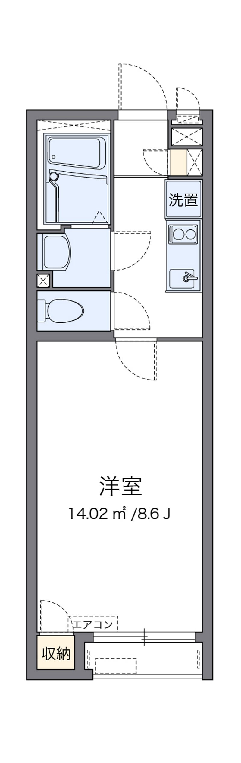 クレイノ吉見ノ里Ⅱ 間取図